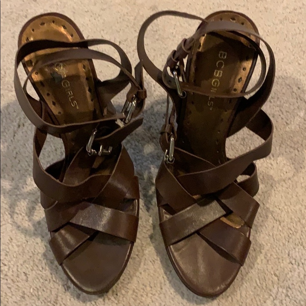 BCBGirls ankle strap sandals